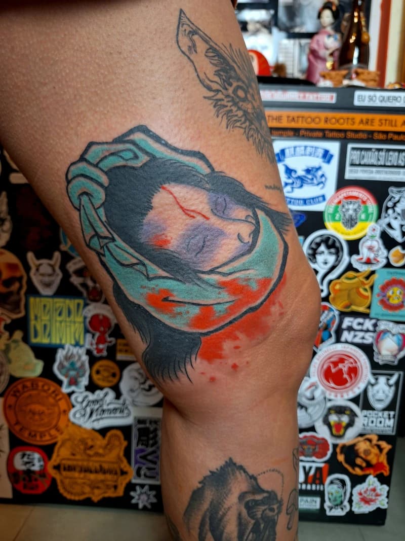 Tatuagem de uma cabeça