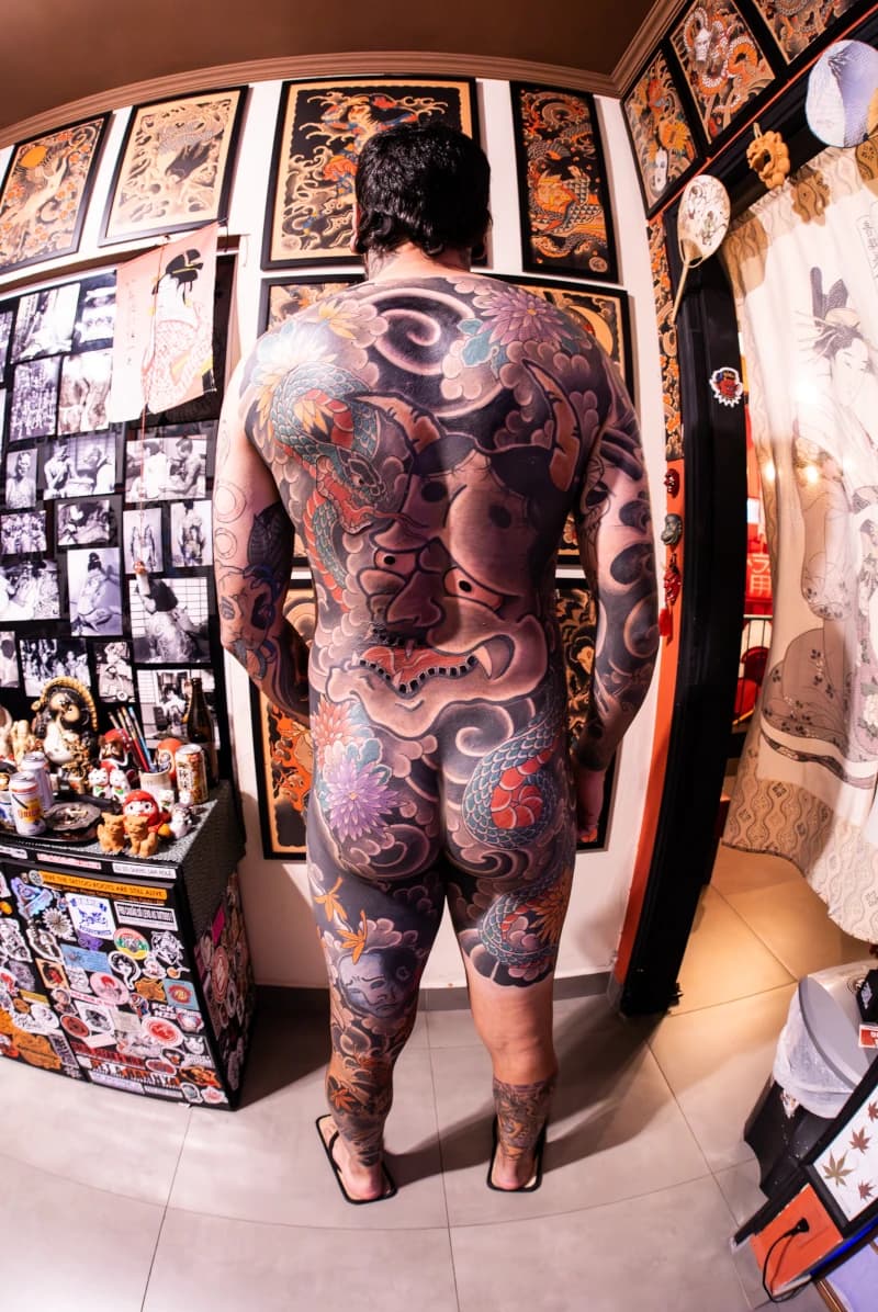Backpiece Hannya e a Serpente