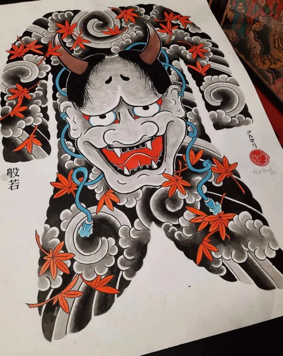 Desenho tradicional feito à mão por Felipe Brunelli